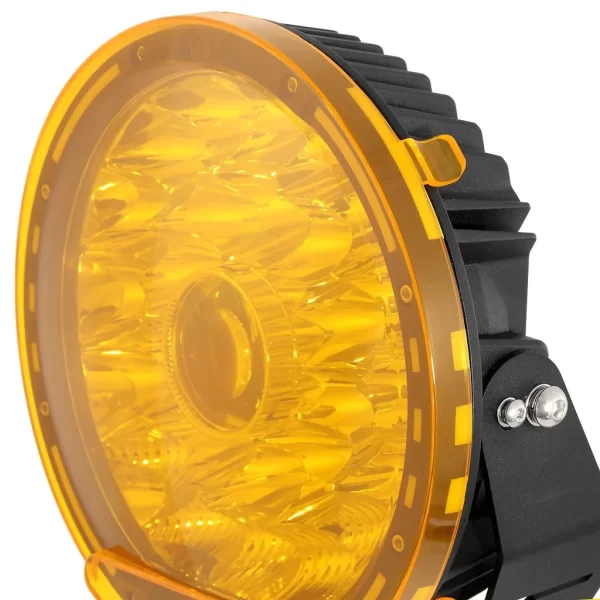 9 Inch Round LED Driving Light Amber Cover Light Shield