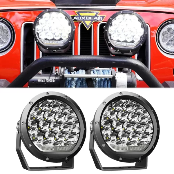 7 Inch 178W Round Off Road Light Spot Beam LED Driving Lights